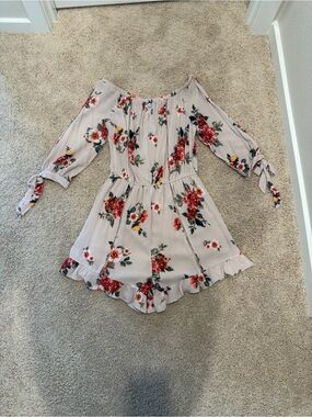 Floral Off-Shoulder Romper